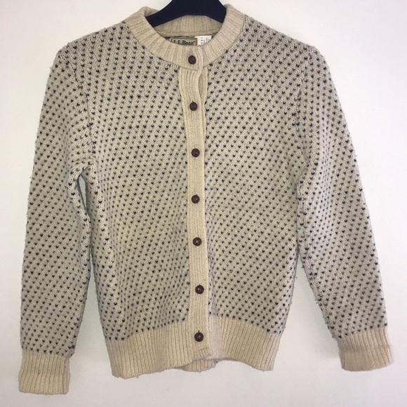 L.L. Bean Sweaters - L.L bean wool cardigan size L